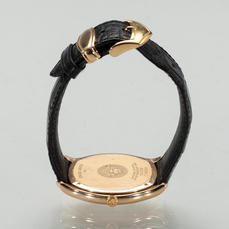 VERSACE, miesten kello. 750 kultaa. OLQ00, T 350250.