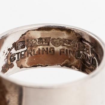 Björn Weckström, A stelring silver ring "Jaara's dream". Lapponia 1970.