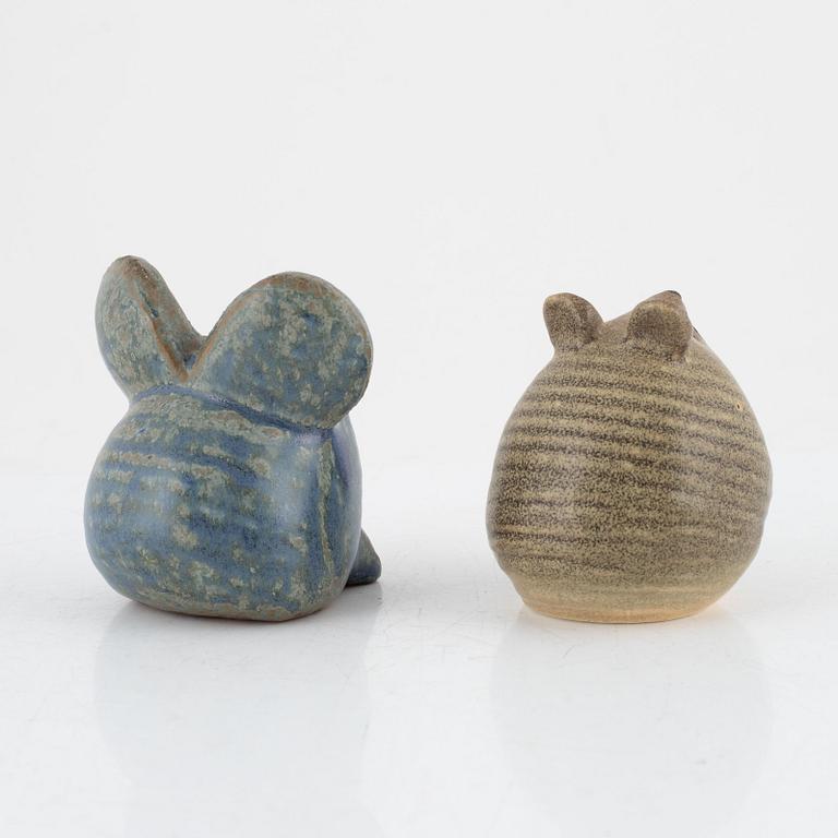 Lisa Larson, a group of six figurines, Gustavsberg and K-Studion.