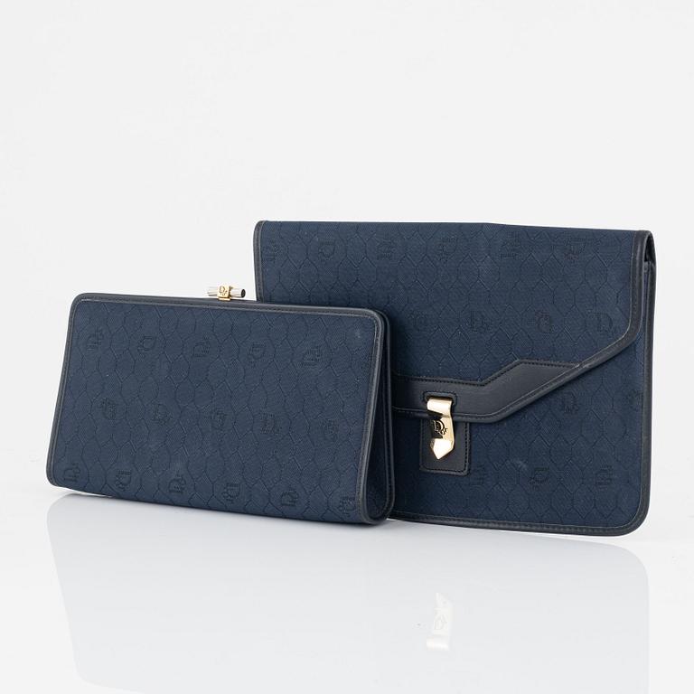 Christian Dior, two vintage clutches.