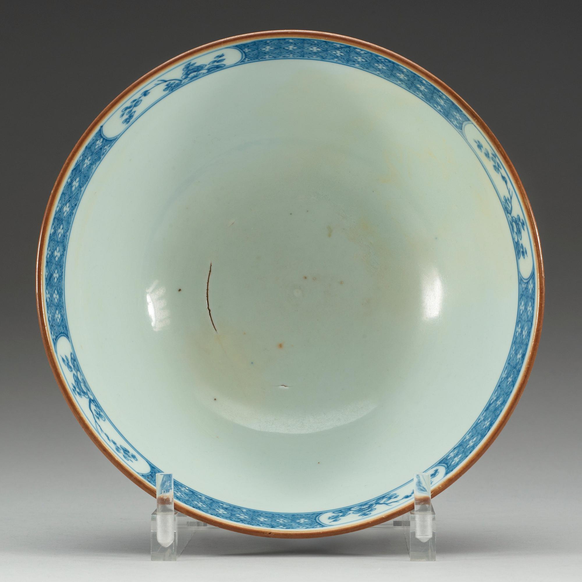 SKÅL, porslin. Qing dynastin, Kangxi (1662-1722).