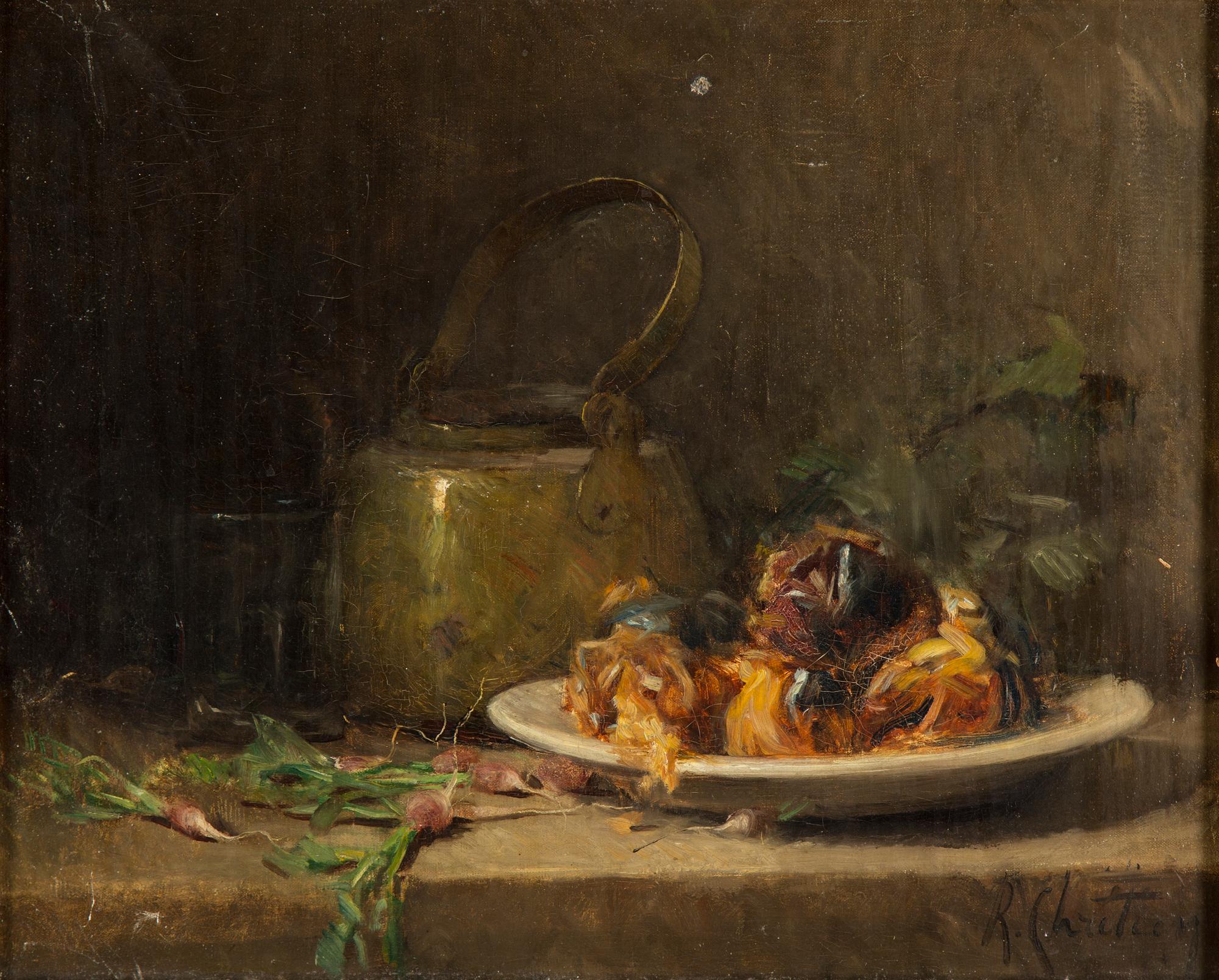 RENÉ LOUIS CHRÉTIEN, oil on canvas, signed.