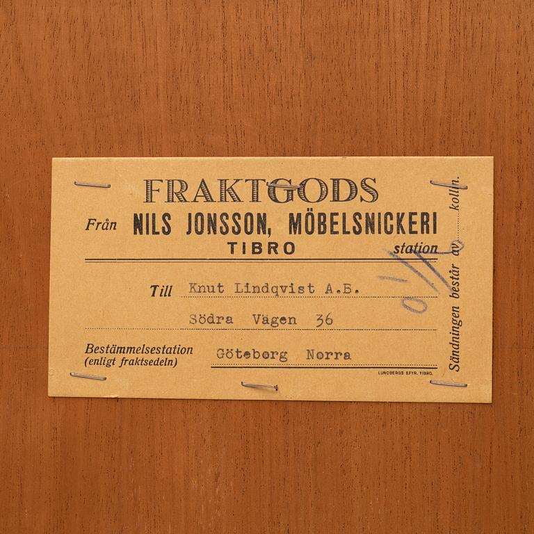 A Swedish Modern cabinet, Nils Jonsson Möbelsnickeri, Tibro, mid 20th Century.