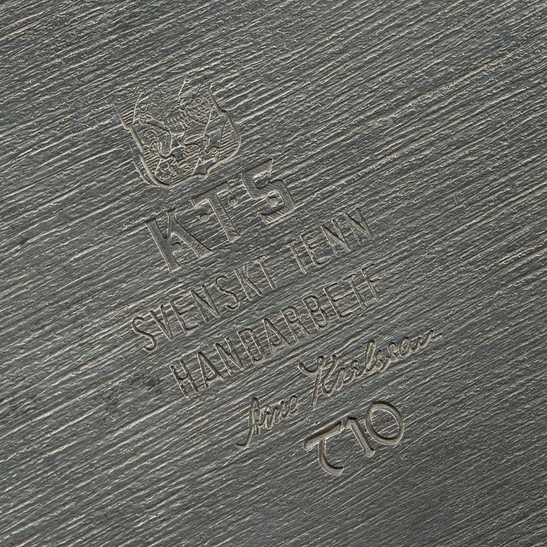 ARNE KARLSSON vinkylare, tenn 1993 för KTS (AB Koppar & Tennsmide) Göteborg.