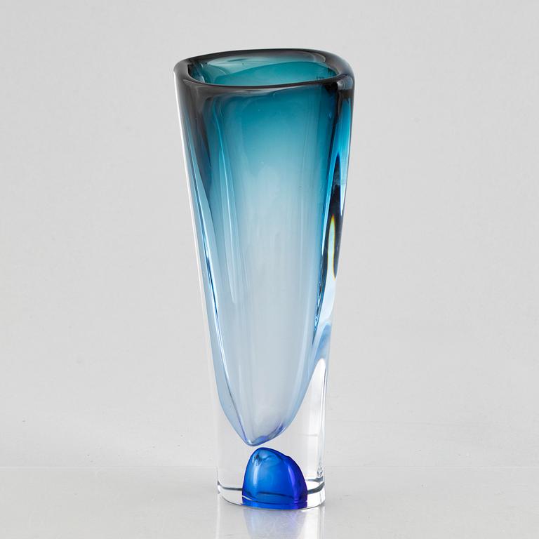 Göran Wärff, a glass vase and a bowl, 'Vision', Kosta Boda.