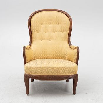 Carl Malmsten, a rare armchair, Cabinetmaker Albin Johansson, Stockholm, 1946.