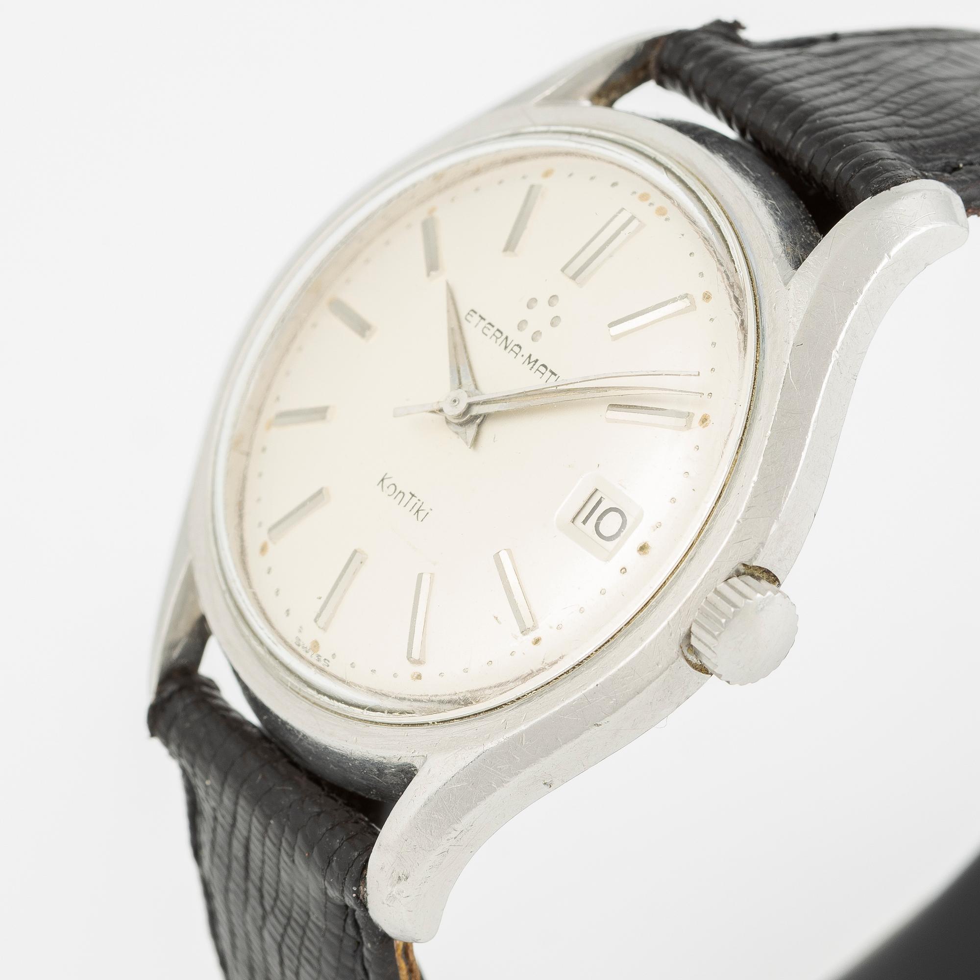 Eterna-Matic, KonTiki, wristwatch, 37 mm.