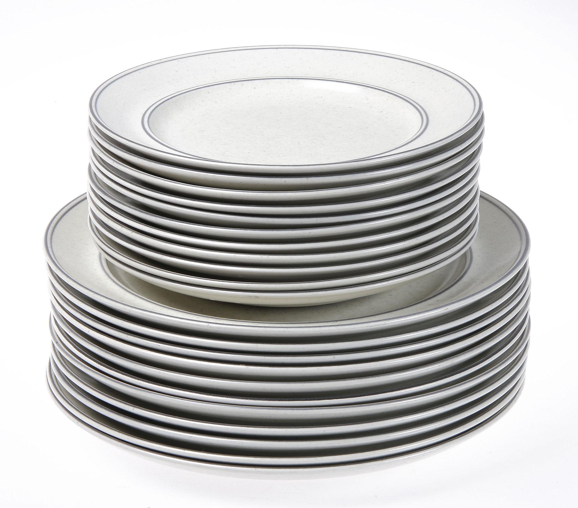 SERVISDELAR, 56 st, stengods, "Birka", Stig Lindberg, Gustavsberg 1900-talets andra hälft.