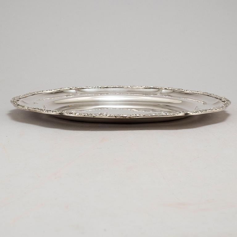 A silver plate, Austrian-Hungary, ca 1900.