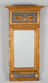 SPEGEL, sengustaviansk, omkring år 1800.
