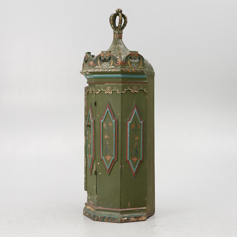 Corner cabinet, likely 18th century.