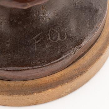 Unknown artist, 20th Century, sculpture, bronze, signed FQ.