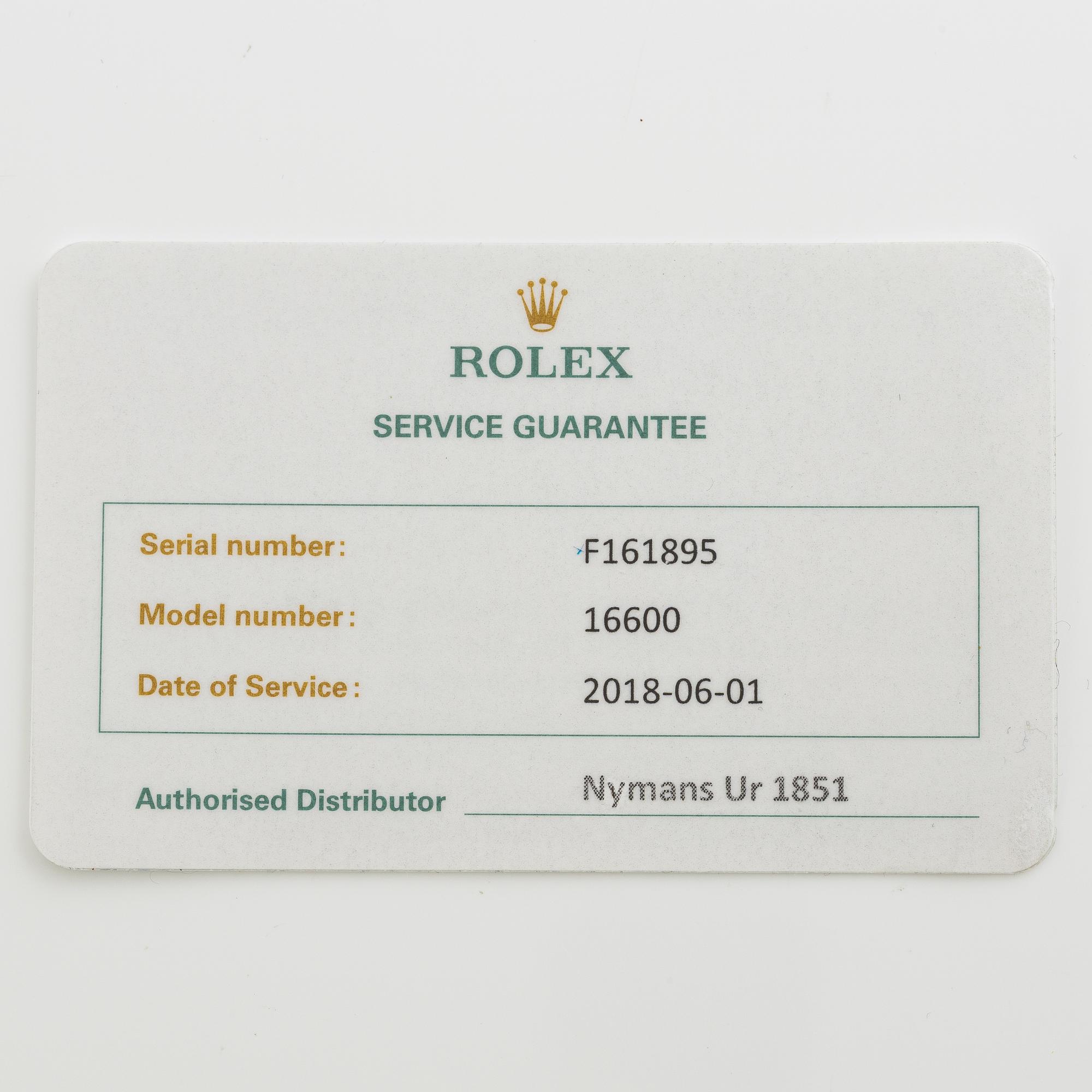 Rolex, Sea-Dweller, wristwatch, 40 mm.