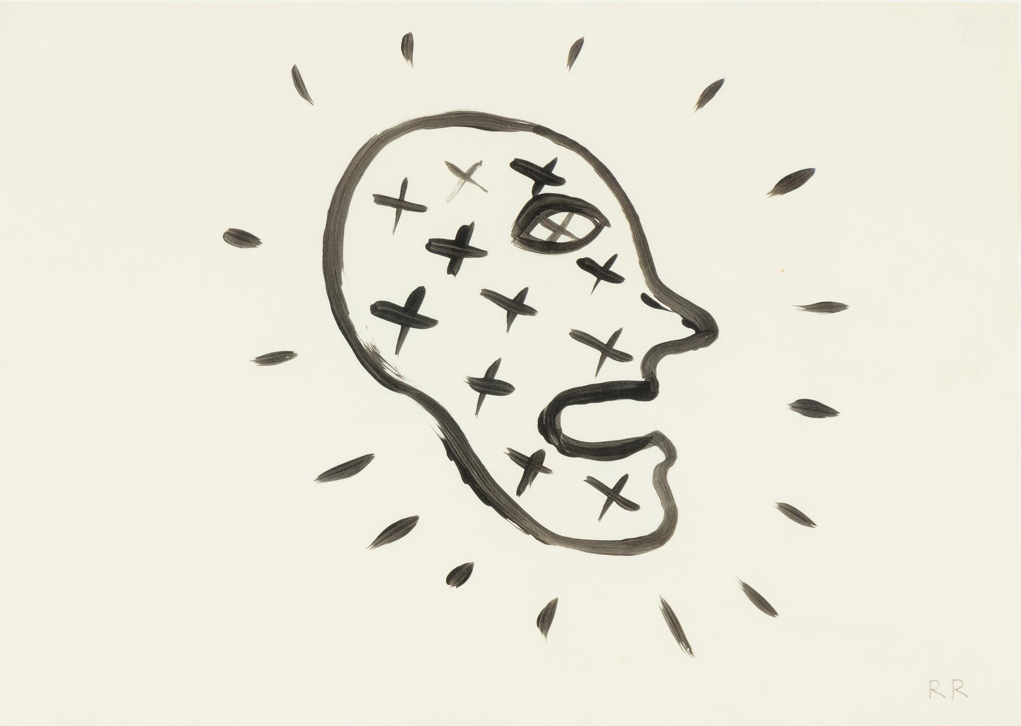 Roger Risberg, Ansikte med kryss.