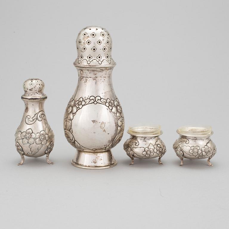 A 4 p, Silverware, including H Moller, Trondheim, Norway, 20th century.