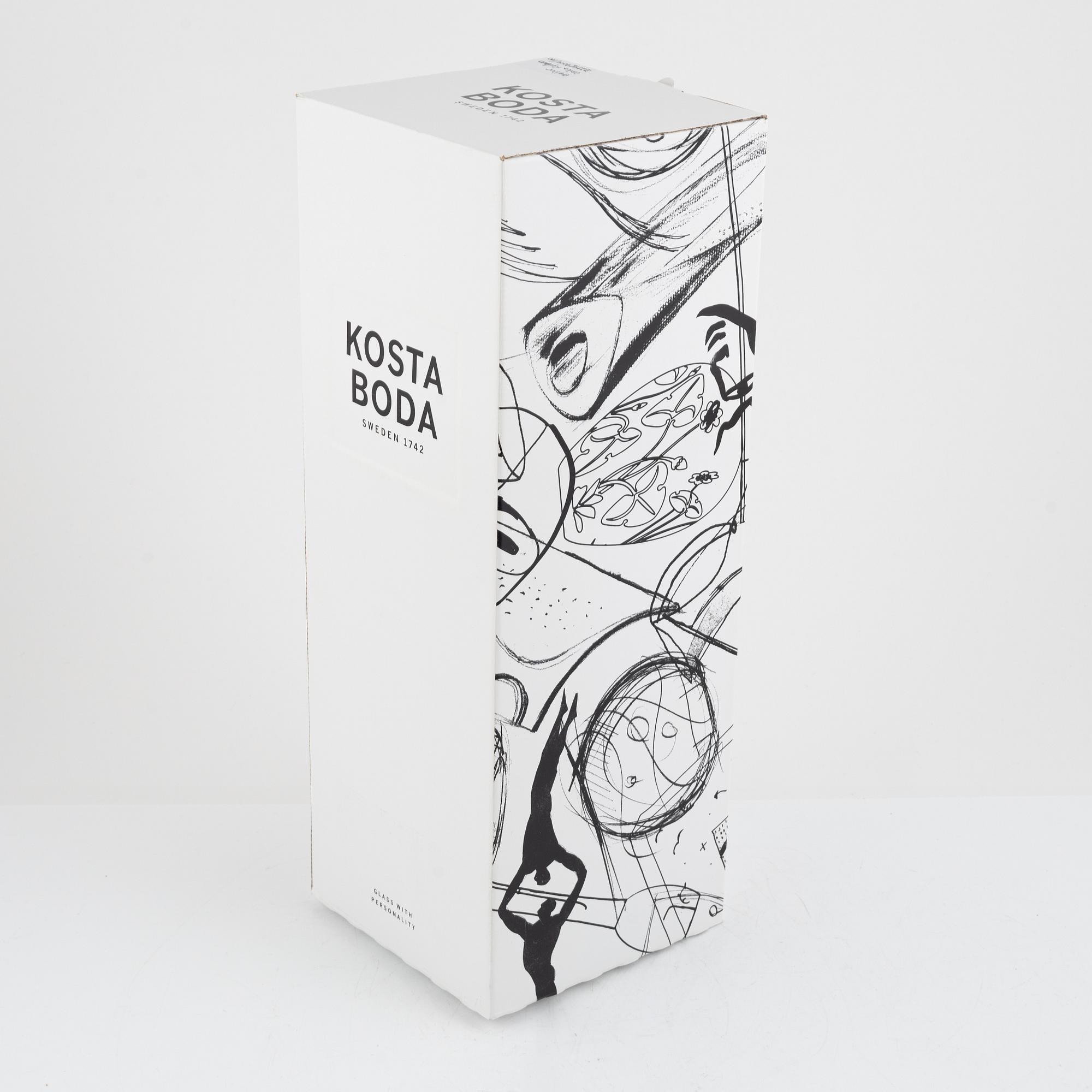 Ulrica Hydman-Vallien, vas, Kosta Boda Atelier, numrerad.