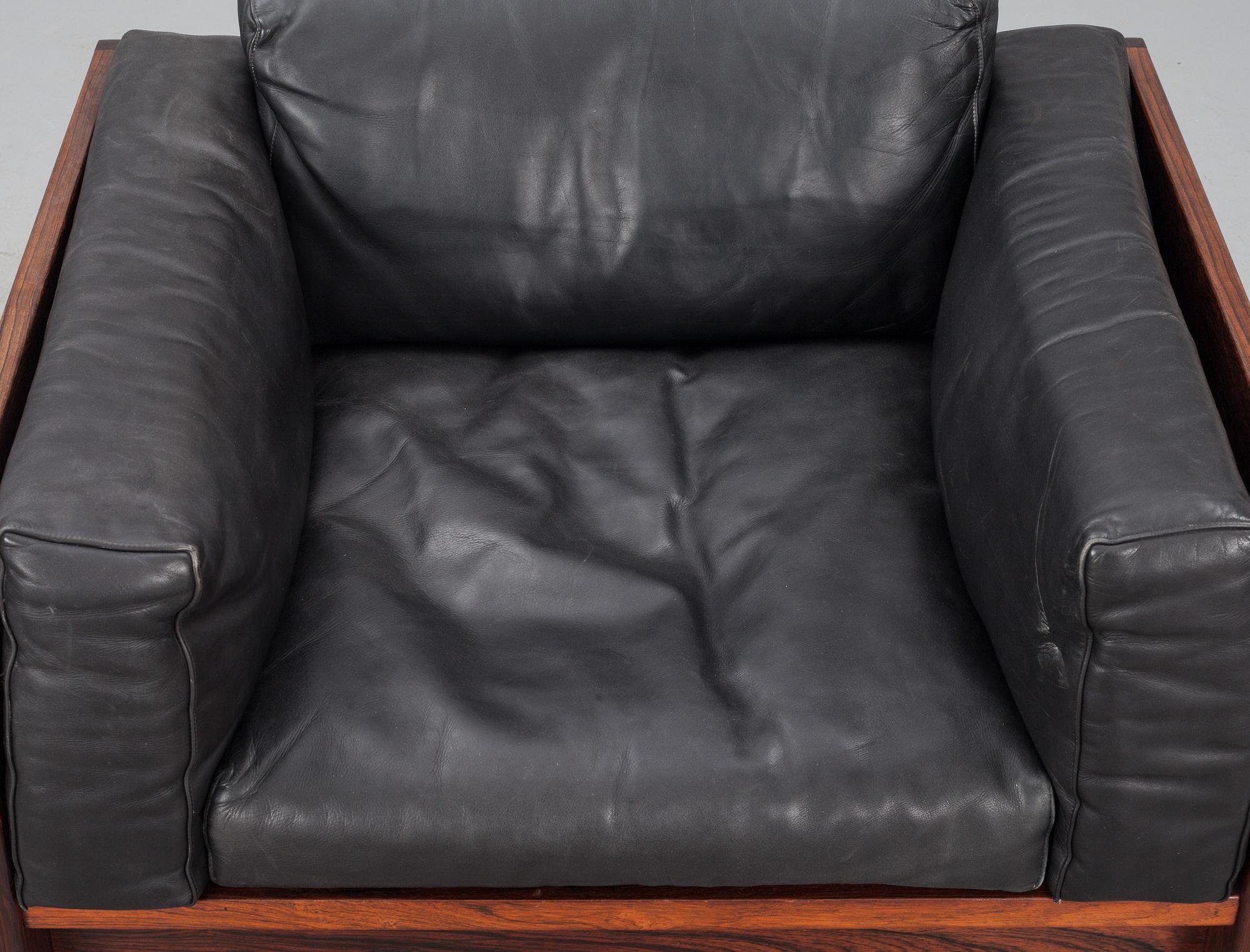 SOFFGRUPP, 3 delar. "Bastiano" av Afra och Tobia Scarpa, Knoll International, Haimi. 1960-tal.