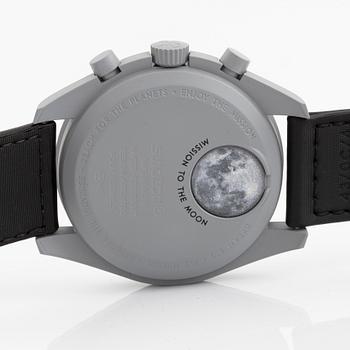 Swatch/Omega, MoonSwatch, Mission to the Moon, kronograf, armbandsur, 42 mm.