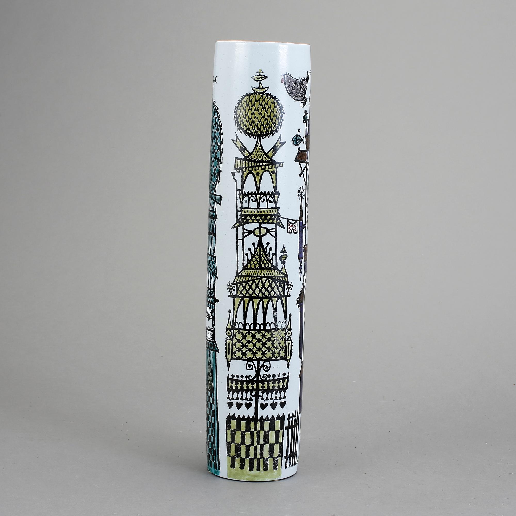 VAS, fajans. "Karneval", Stig Lindberg, Gustavsberg studio, 1958-1962.