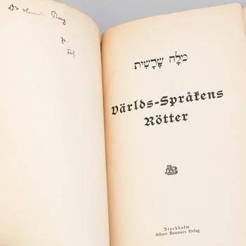 BOK, Dedikation av Strindberg.