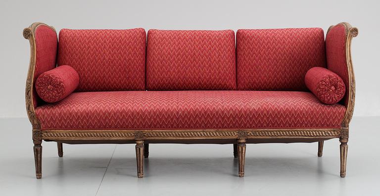 A Gustavian late 18th century sofa.