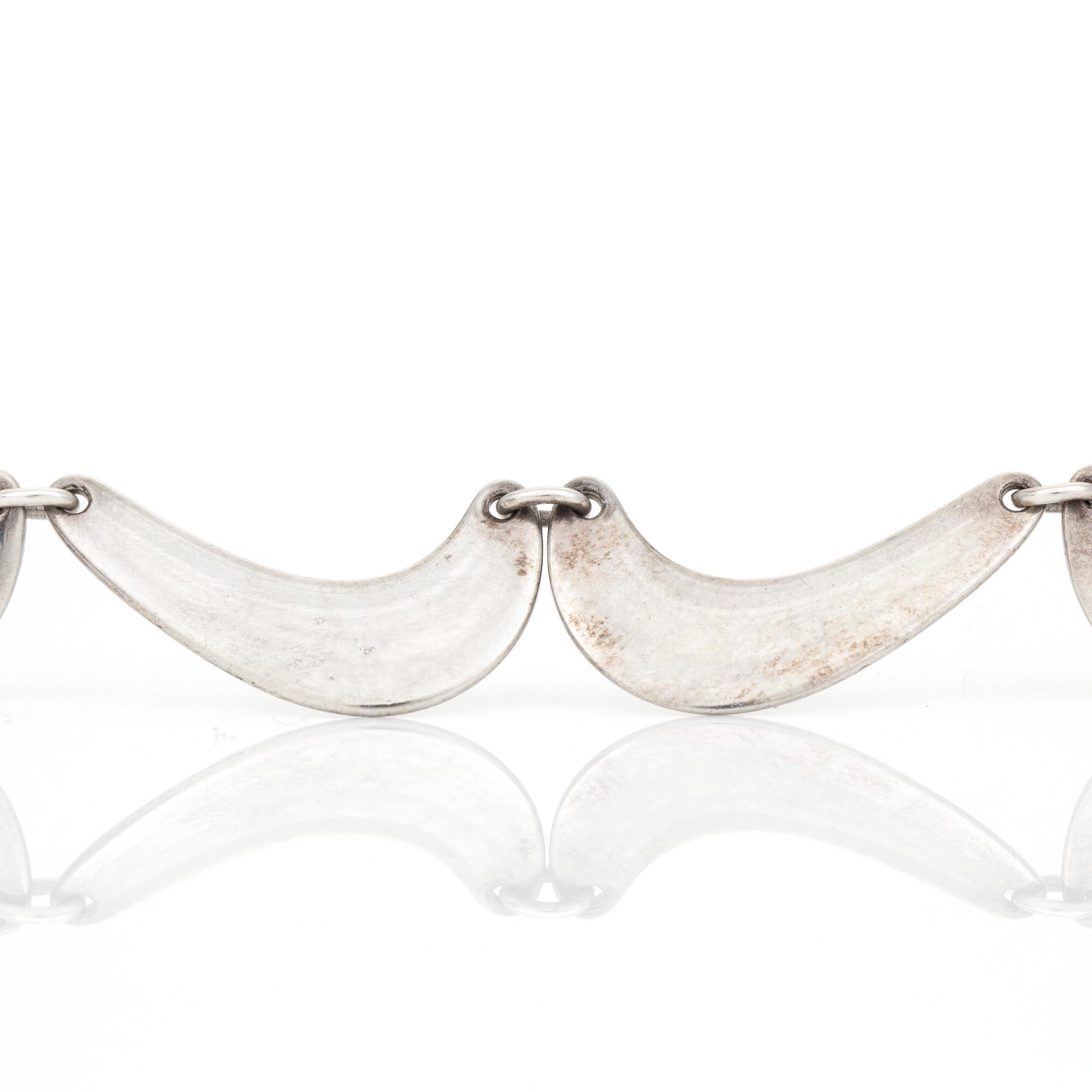 HALSKEDJA, sterling silver 925/1000, modell nr. 276, Georg Jensen, Köpenhamn.  Vikt 47 g.