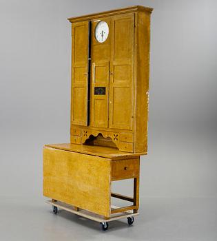 KLOCKSKÅP, bär datering 1848.