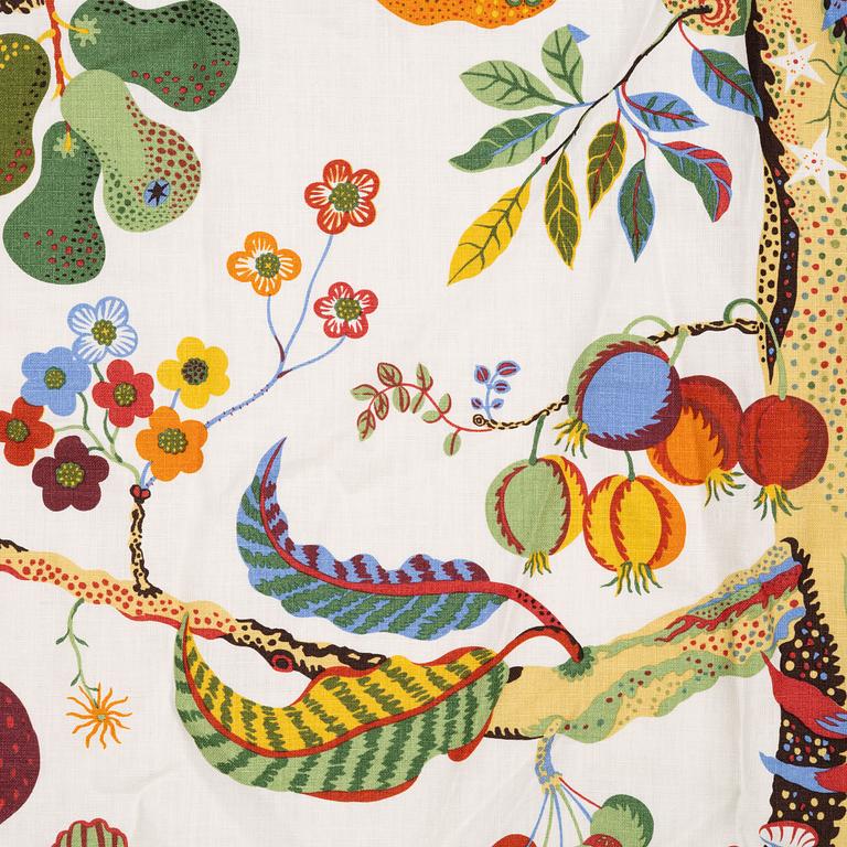 Josef Frank, gardiner, ett par, "Vegetable Tree", Svenskt Tenn.