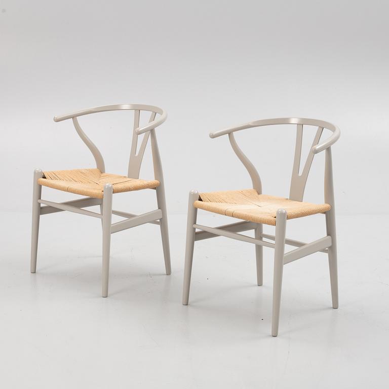 Hans J. Wegner, stolar, ett par, "Y-stolen", modell CH-24, Carl Hansen & Søn, Danmark.