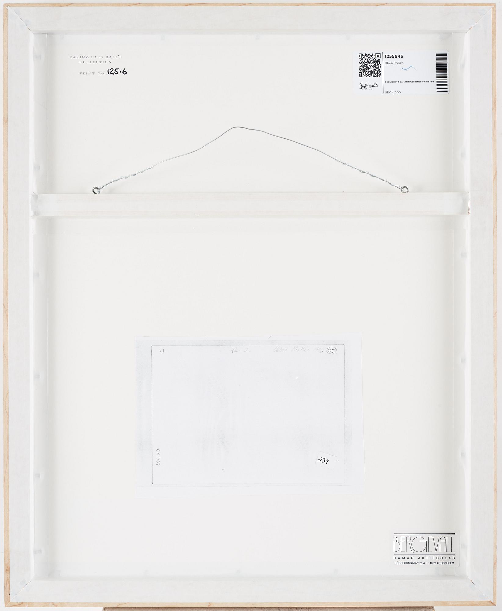 Olivia Parker, photograph signed and dated 1975 on verso.