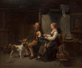 BENGT NORDENBERG, oil on relined canvas, signed B. Nordenberg and dated 1861.