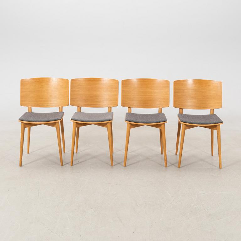 Chairs 4 pcs Skandiform late 20th century/early 21st century.