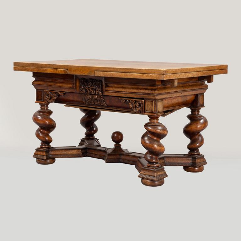 A Baroque style table with older parts.