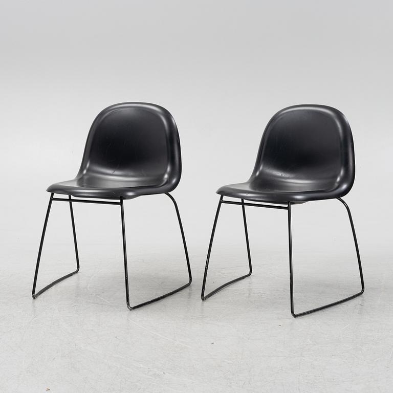 Komplot, stolar, ett par, "3D Dining chair", Gubi.