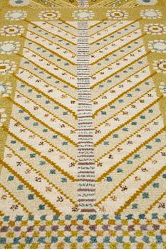 Marianne Richter, A CARPET, "Gula trädet", knotted pile, ca 236,5 x 178,5 cm, signed AB MMF MR.