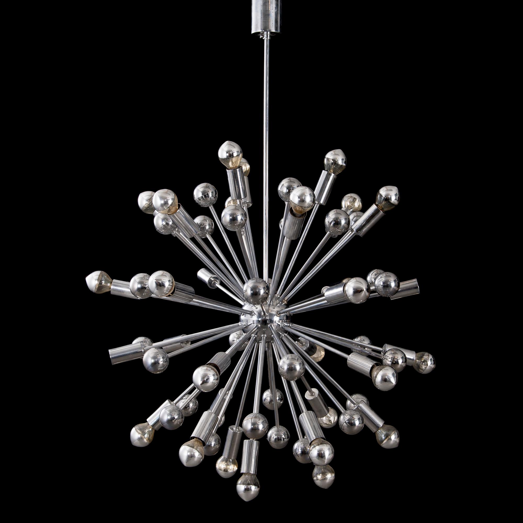 PAUL DE HAAN, taklampa, "Sputnik", 1900-talets senare hälft.