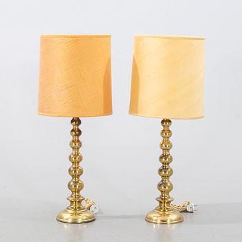 A PAIR OF TABLE LAMPS, second half of the 20th century, Aneta, Växjö.