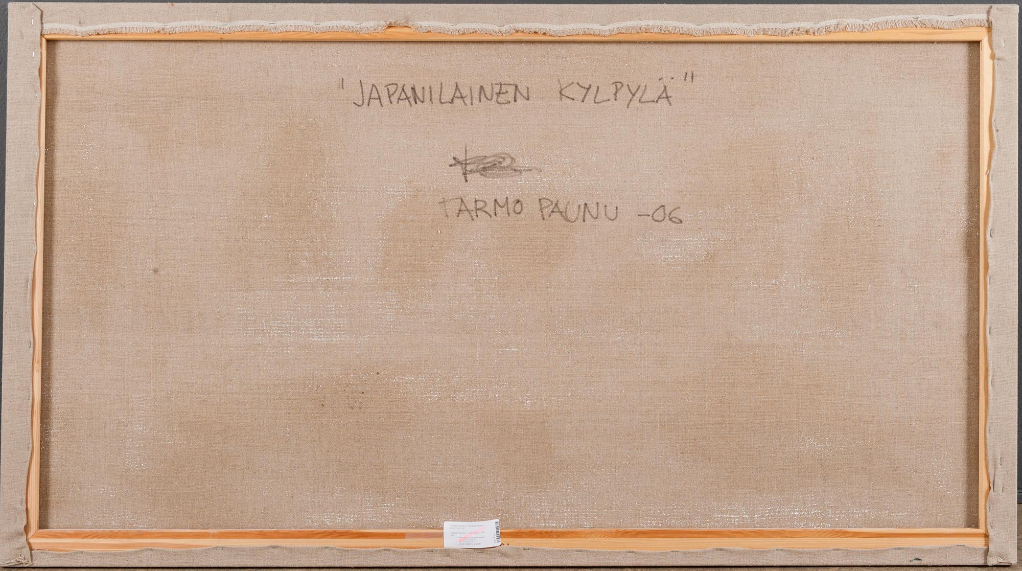 TARMO PAUNU, olja på duk, a tergo signerad och daterad -06.