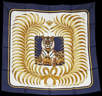 SCARF, siden, "Tigre Royal", design Christiane Vauzelles,  Hermès, Paris.