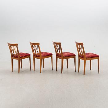 Carl Malmsten, Chairs 4 pcs "Pyramid" second half of the 20th century.