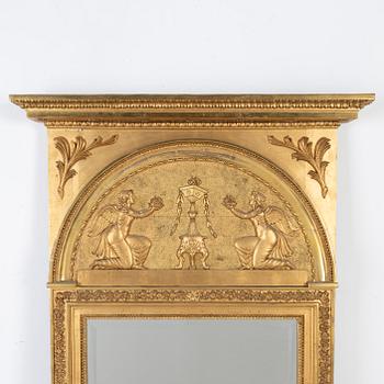 Spegel, sengustaviansk stil, 1800-talets andra hälft.
