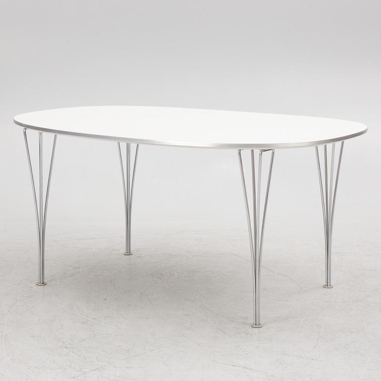 Bruno Mathsson & Piet Hein, a "Superellips" dining table, Fritz Hansen, Denmark, 2004.