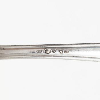 A Swedish silver cutlery set, "Lübeck", mark of K Anderson, Stockholm, some 1944 (119 pieces).