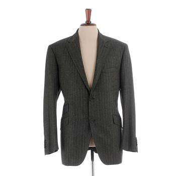 294. ROSE & BORN, a men's green wool jacket, size 54.