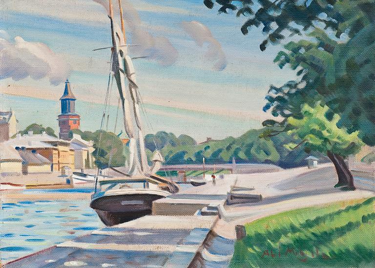 Ali Munsterhjelm, SUMMER VIEW OVER AURAJOKI.