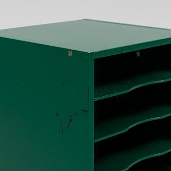 A pair of 'Rapport kub' desk drawers/shelves by Gillis Lundgren, IKEA, 1970's.