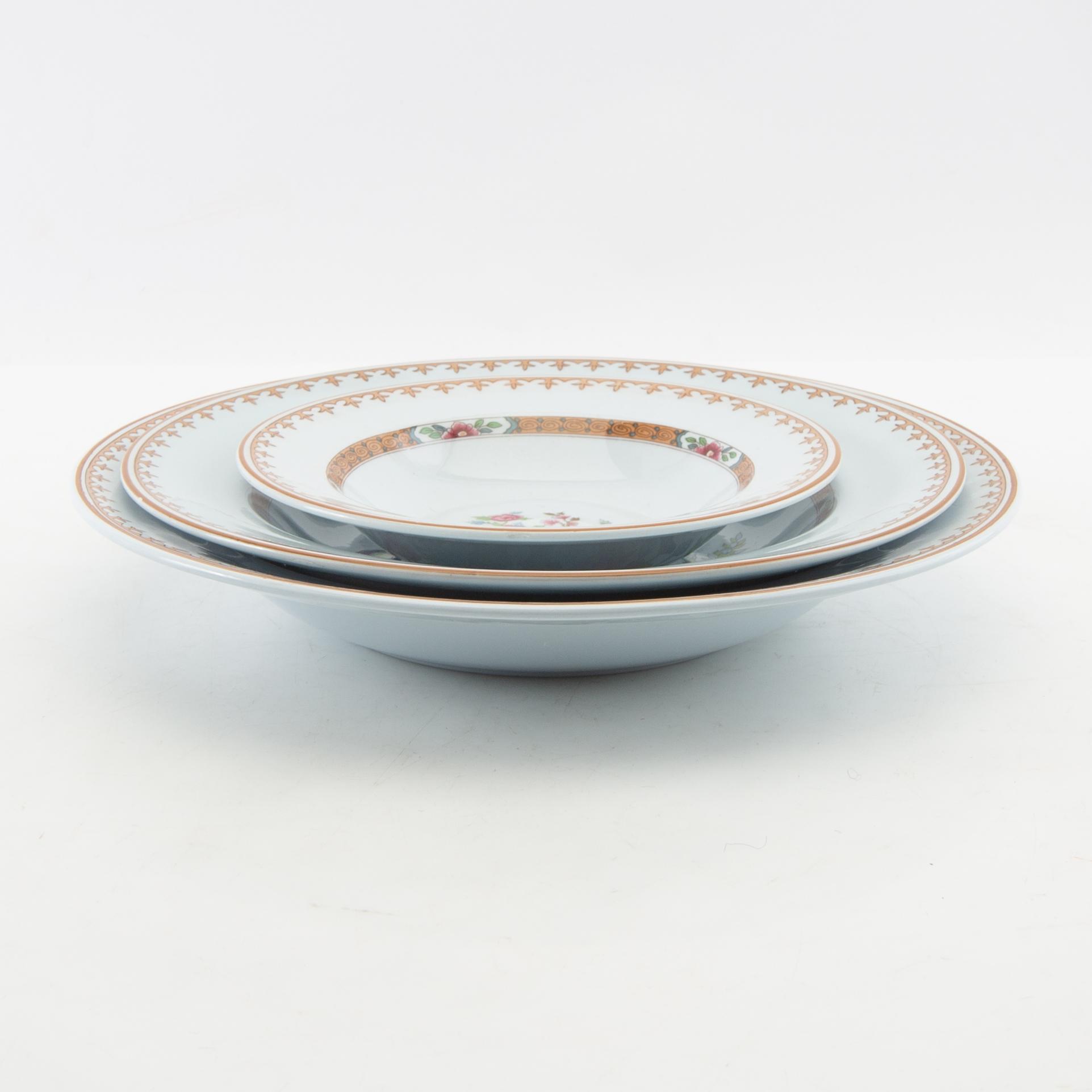 Rörstrand, service, 49 pieces, "Lotus", second half of the 20th century.