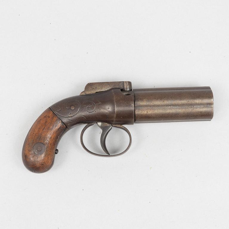 Slaglåsrevolver, Allen Thurber & Co., 1800-talets mitt.