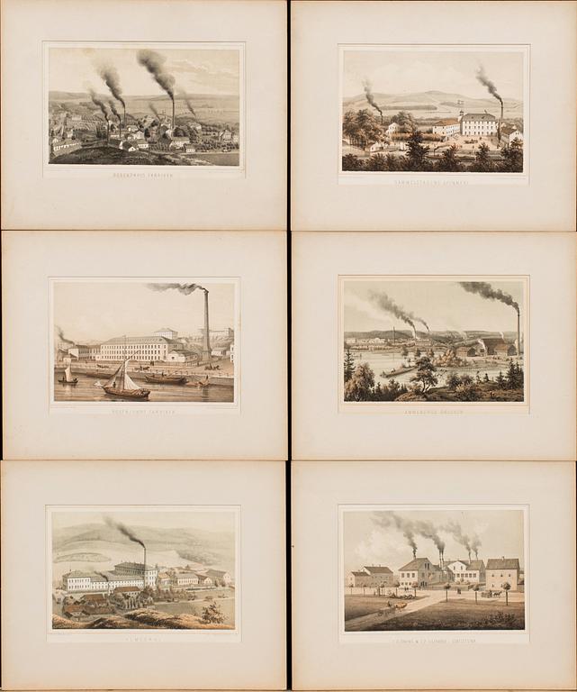 12 GRAPHIC PRINST, around 1900.