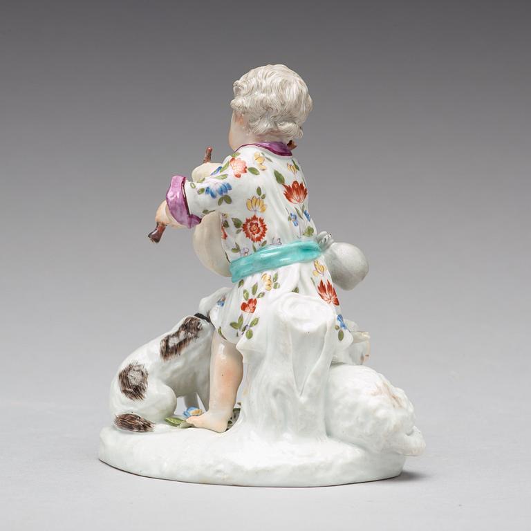 FIGURIN, porslin. Frankenthal, Tyskland, 1700-tal.